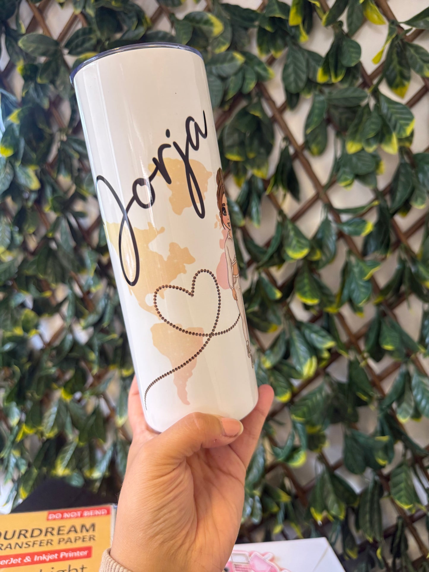 20oz holiday plane tumbler