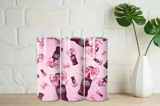 Dr Pepper bow 20oz tumbler