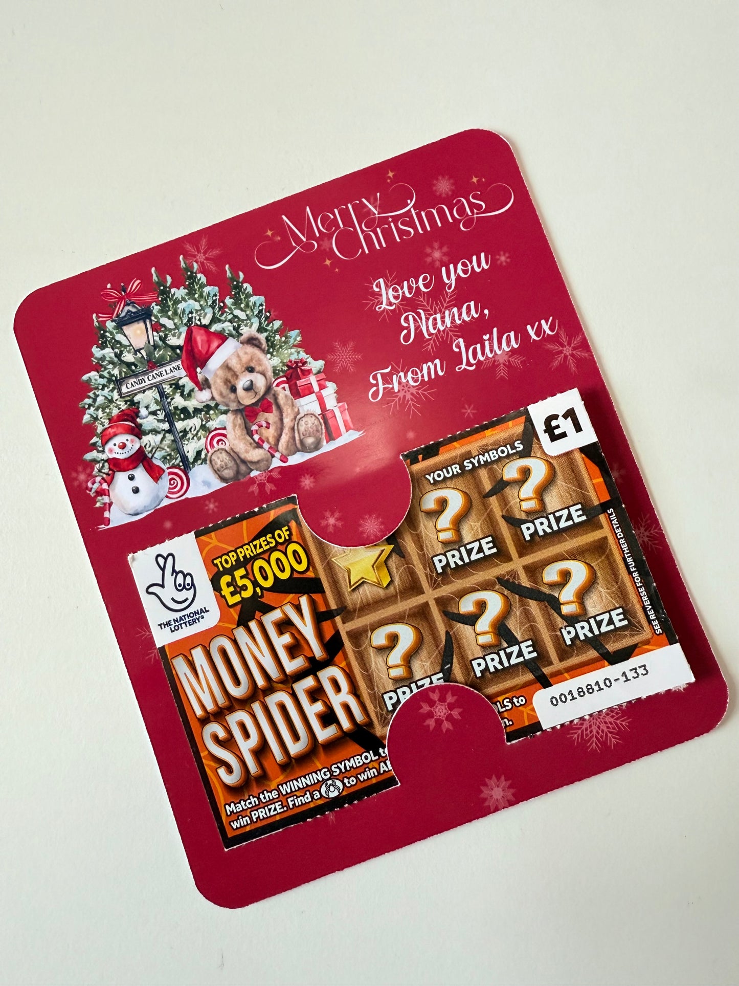 Scratch card/gift card holder