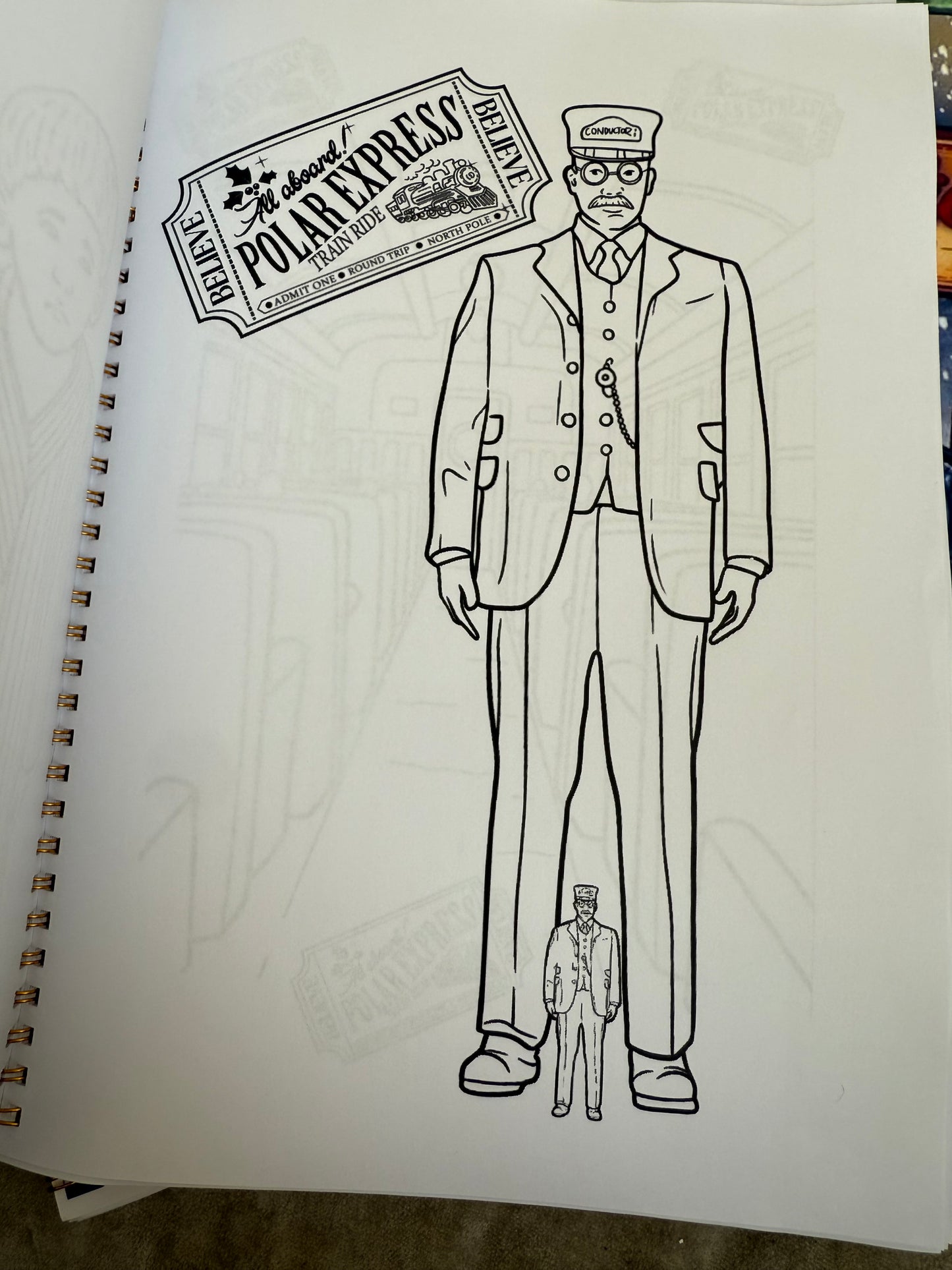Polar express colouring book - 20 pages