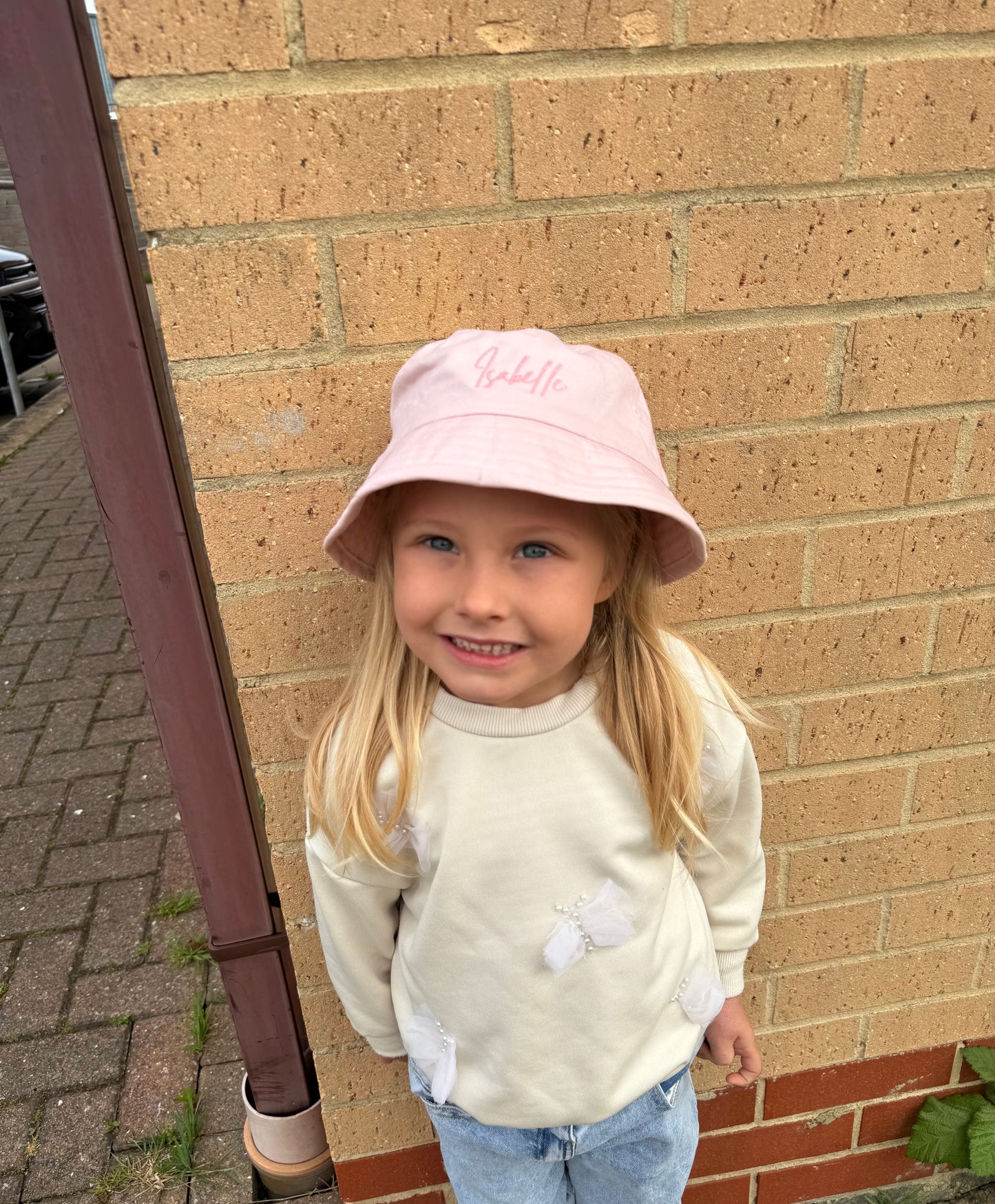 Embroidered Kids Summer Hat - Various Colours