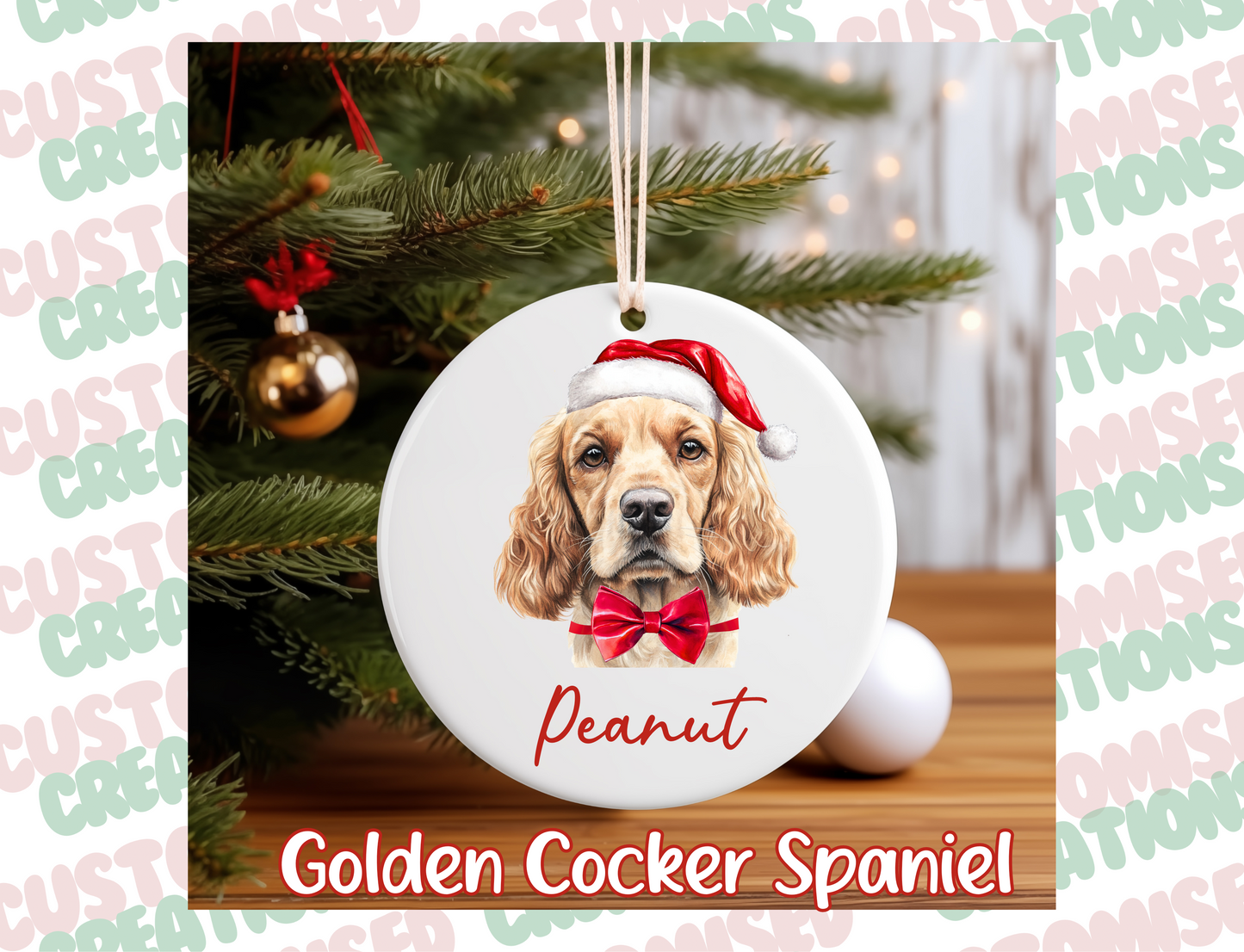 Pet Ceramic Bauble - Dog