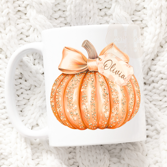Halloween mug - orange pumpkin