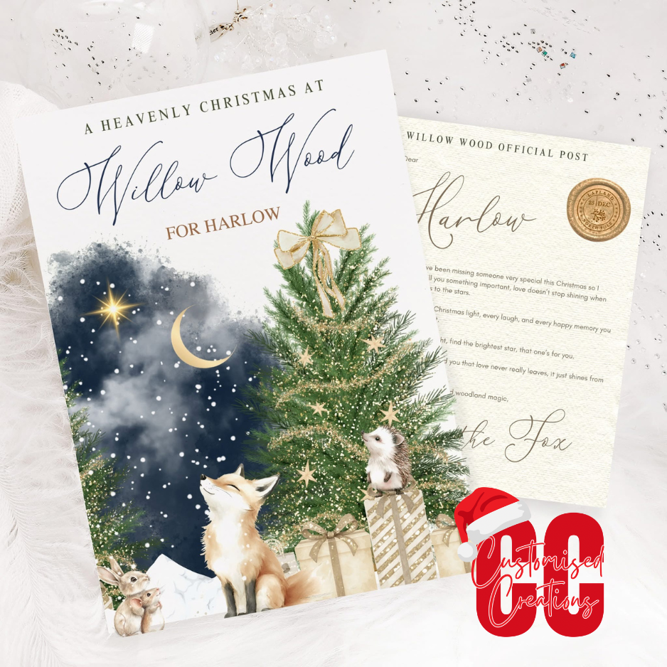 Christmas memorial story book and letter set