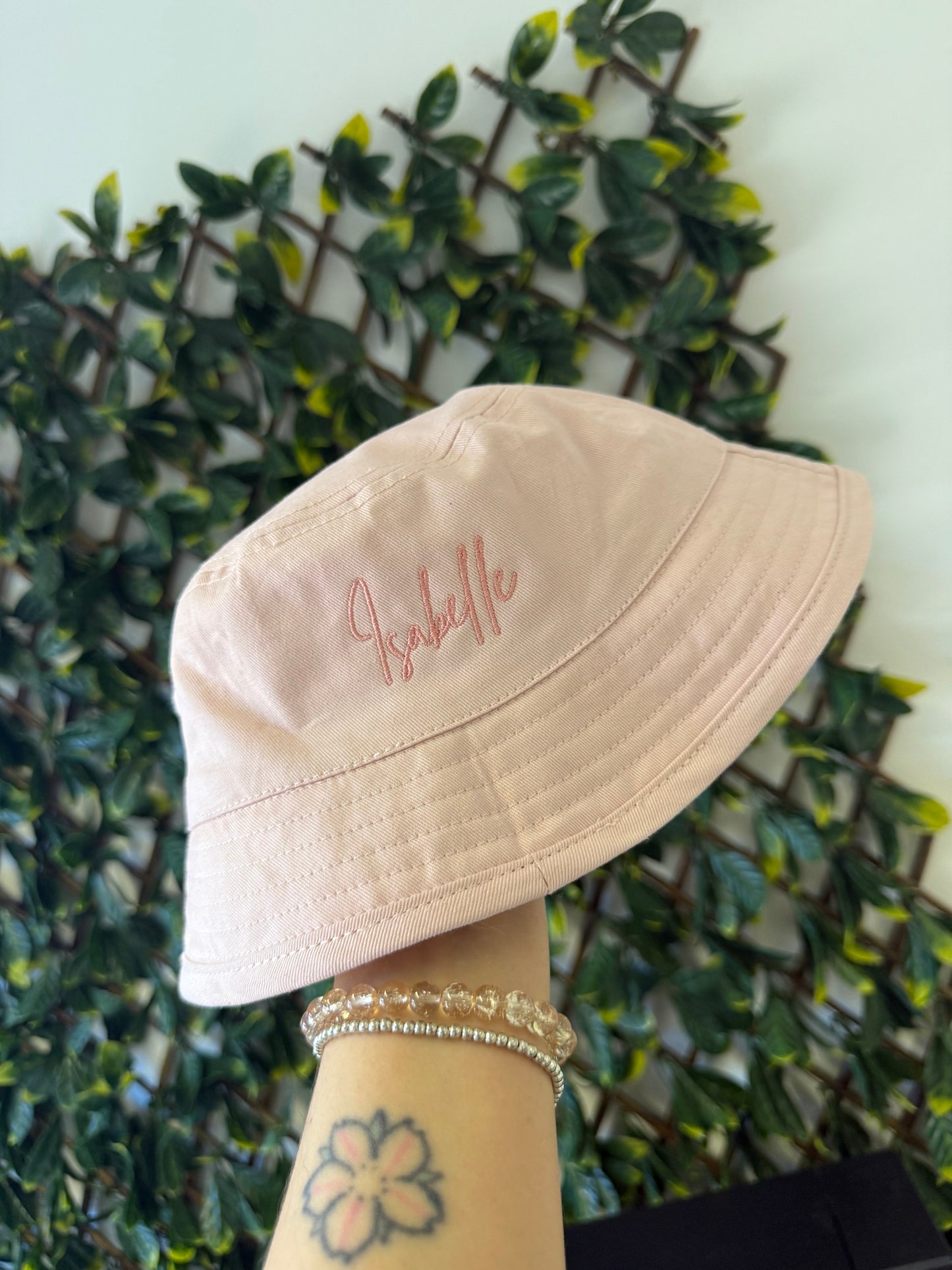 Embroidered Kids Summer Hat - Various Colours