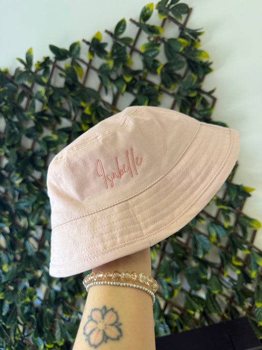 Embroidered Kids Summer Hat - Various Colours