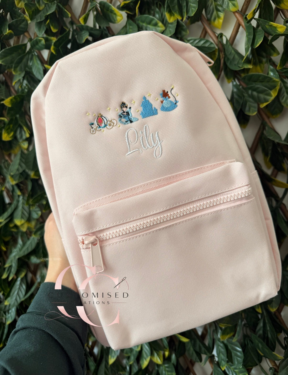 Embroidered backpack - Disney princess