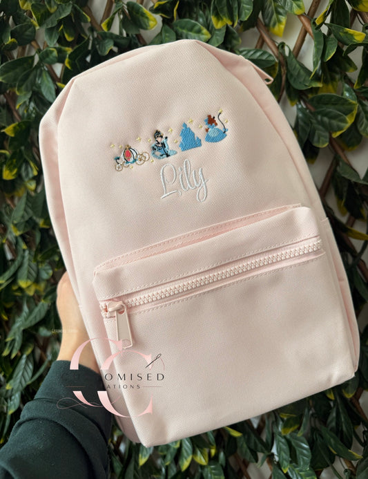 Embroidered backpack - Disney princess