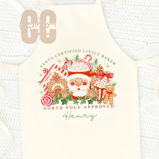 Christmas bakery kids apron