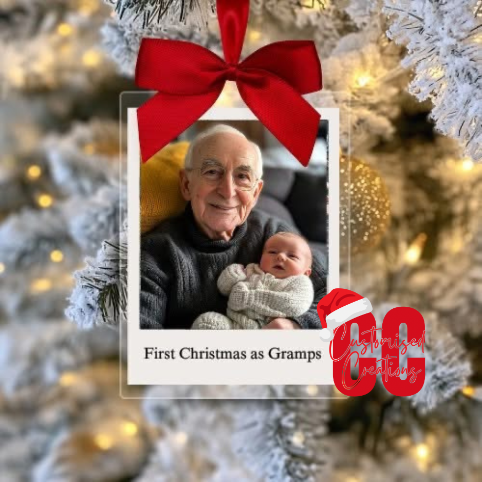 First Christmas as... Polaroid bauble