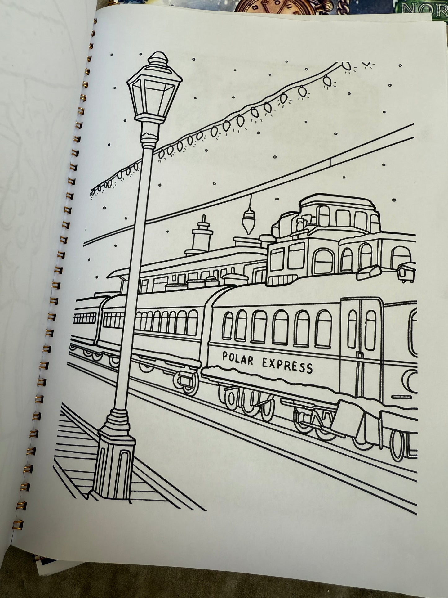 Polar express colouring book - 20 pages