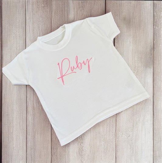 Embroidered T-shirts