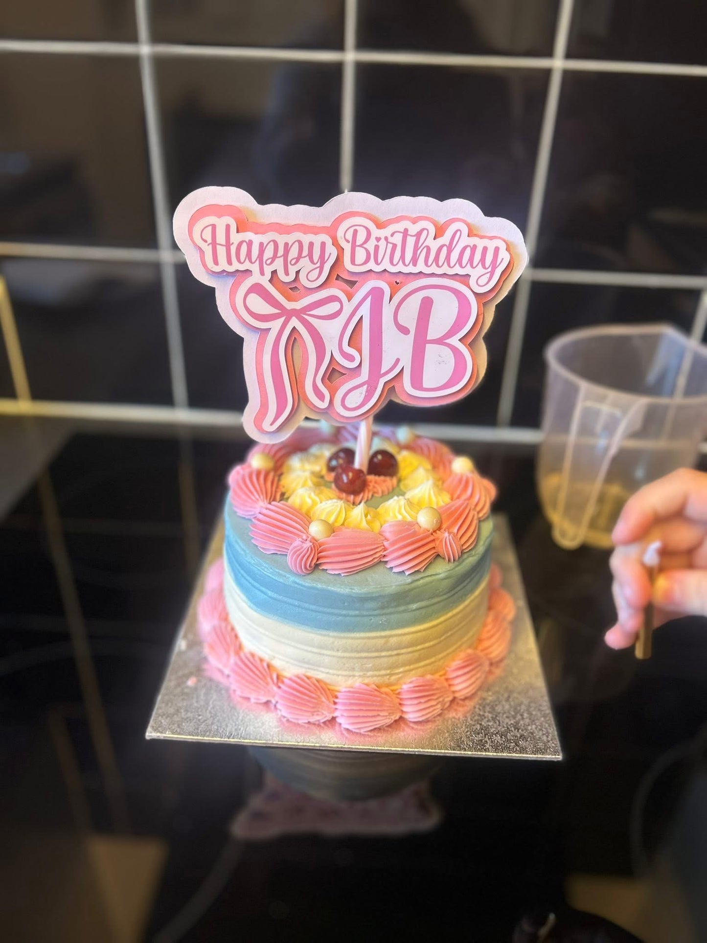 Thick Card Cake Topper - Any Design
