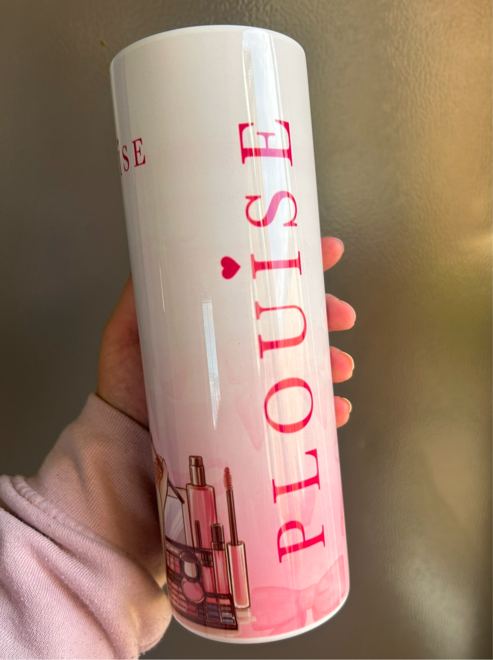 Make up girl tumbler