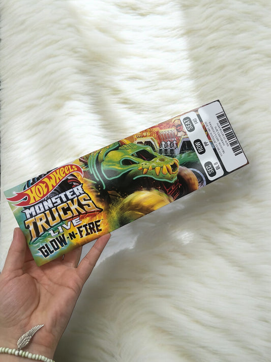 Glossy card ticket