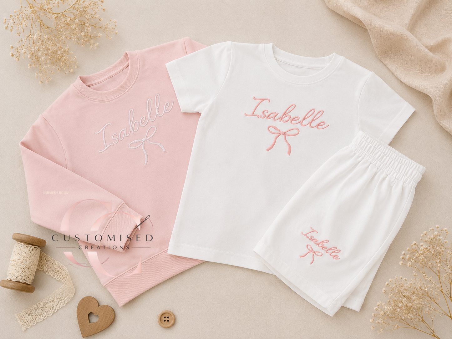Sweatshirt, T-shirt and Shorts 3 piece set