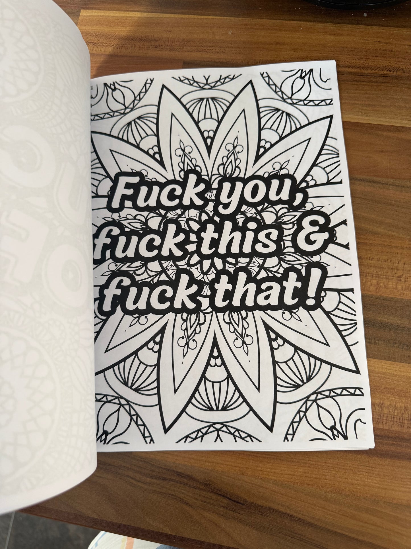 Adult sweary colour book