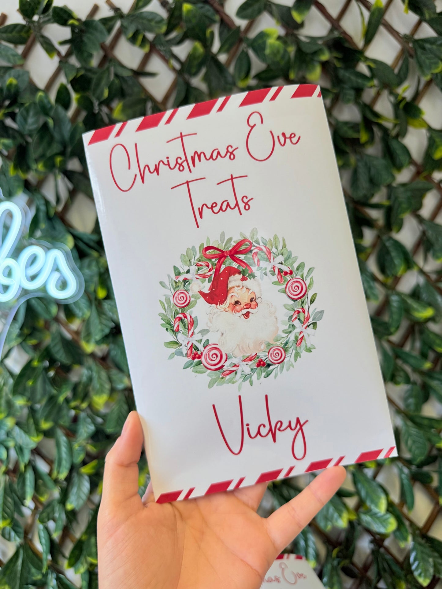 Unfilled Christmas treat packet