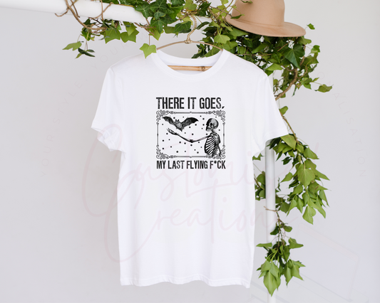 There it goes my flying F style 2 adult tshirt