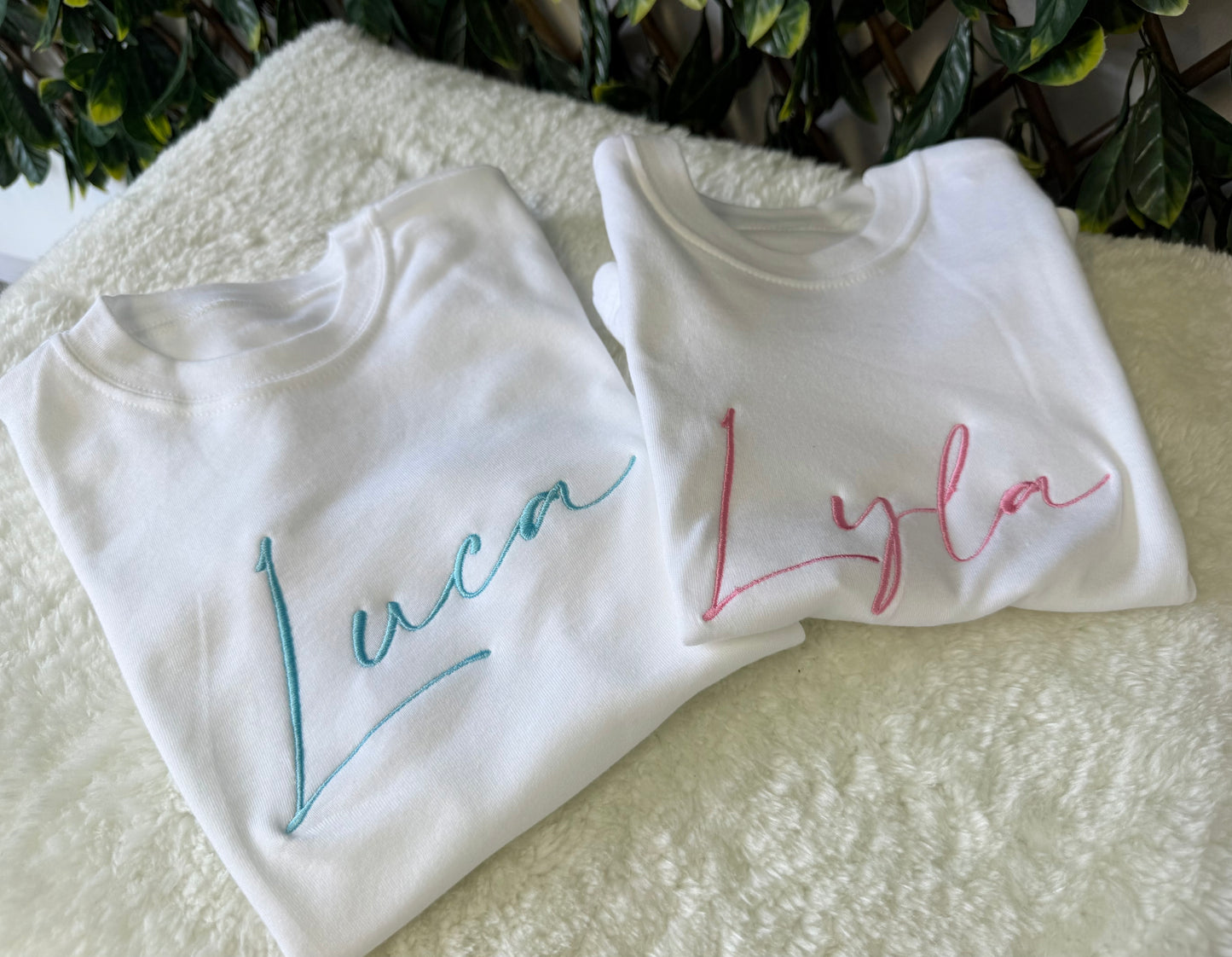 Embroidered T-shirts