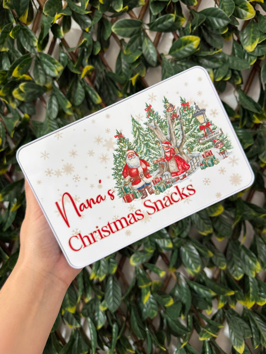 Rectangle Christmas tin - all designs