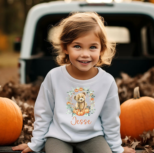 Pumpkin bear jumper/sweatshirt