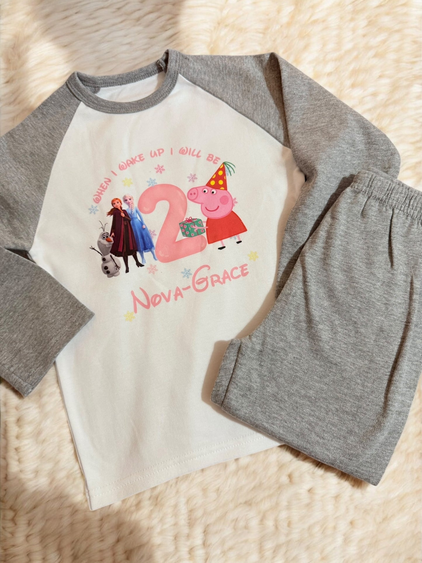 Birthday pyjamas - any design available