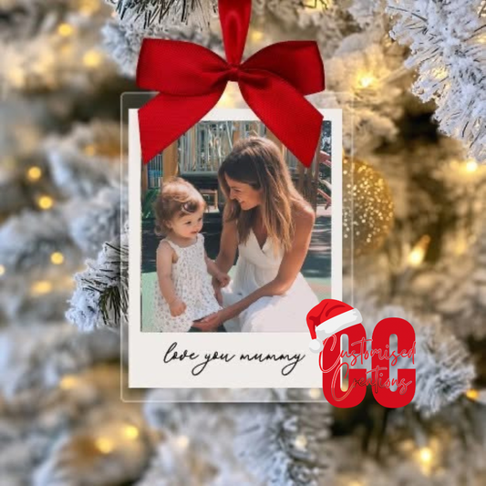 Love you... Polaroid bauble