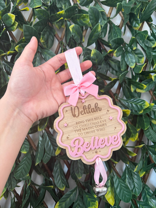 Believe bell plaques