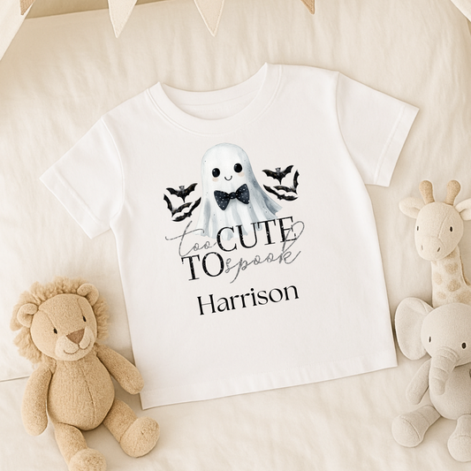 Halloween tshirt - too cute too spook