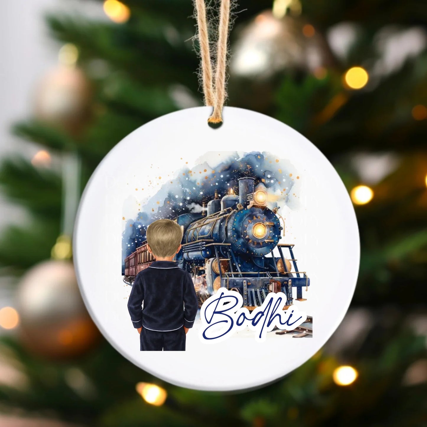 Ceramic bauble - Christmas boy