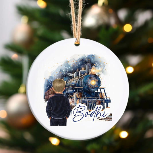 Ceramic bauble - Christmas boy