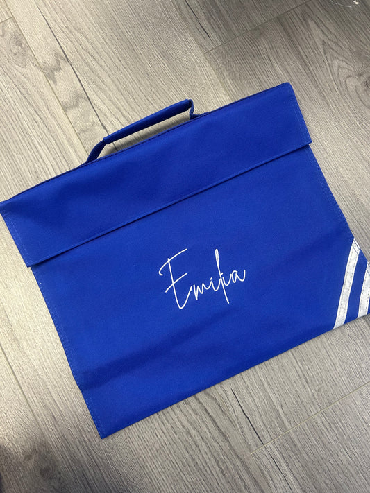 School book bag - embroidered name