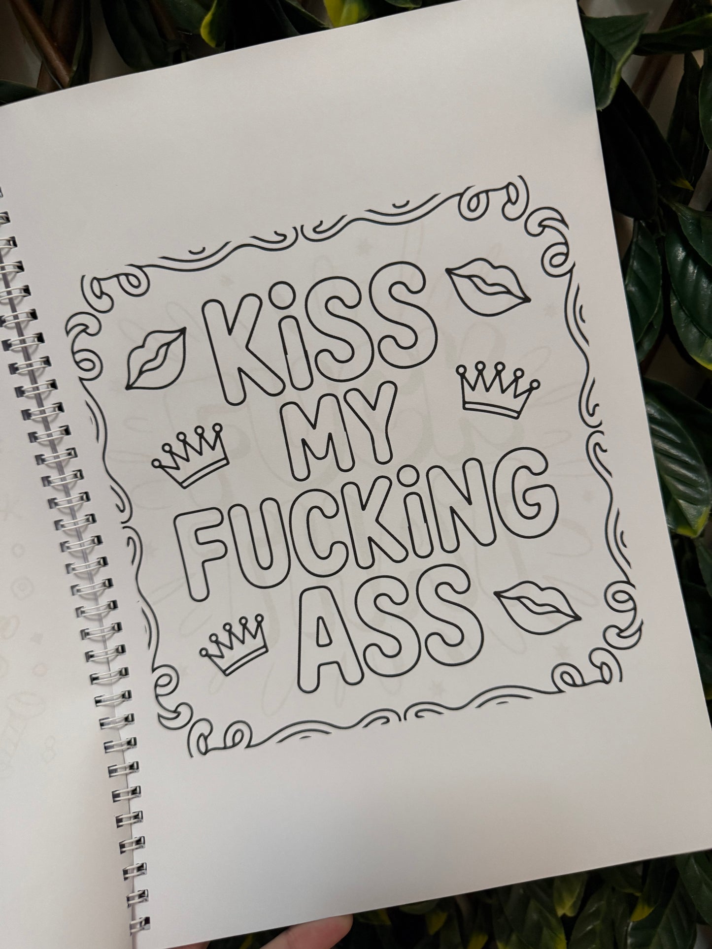 Sweary adult colouring book