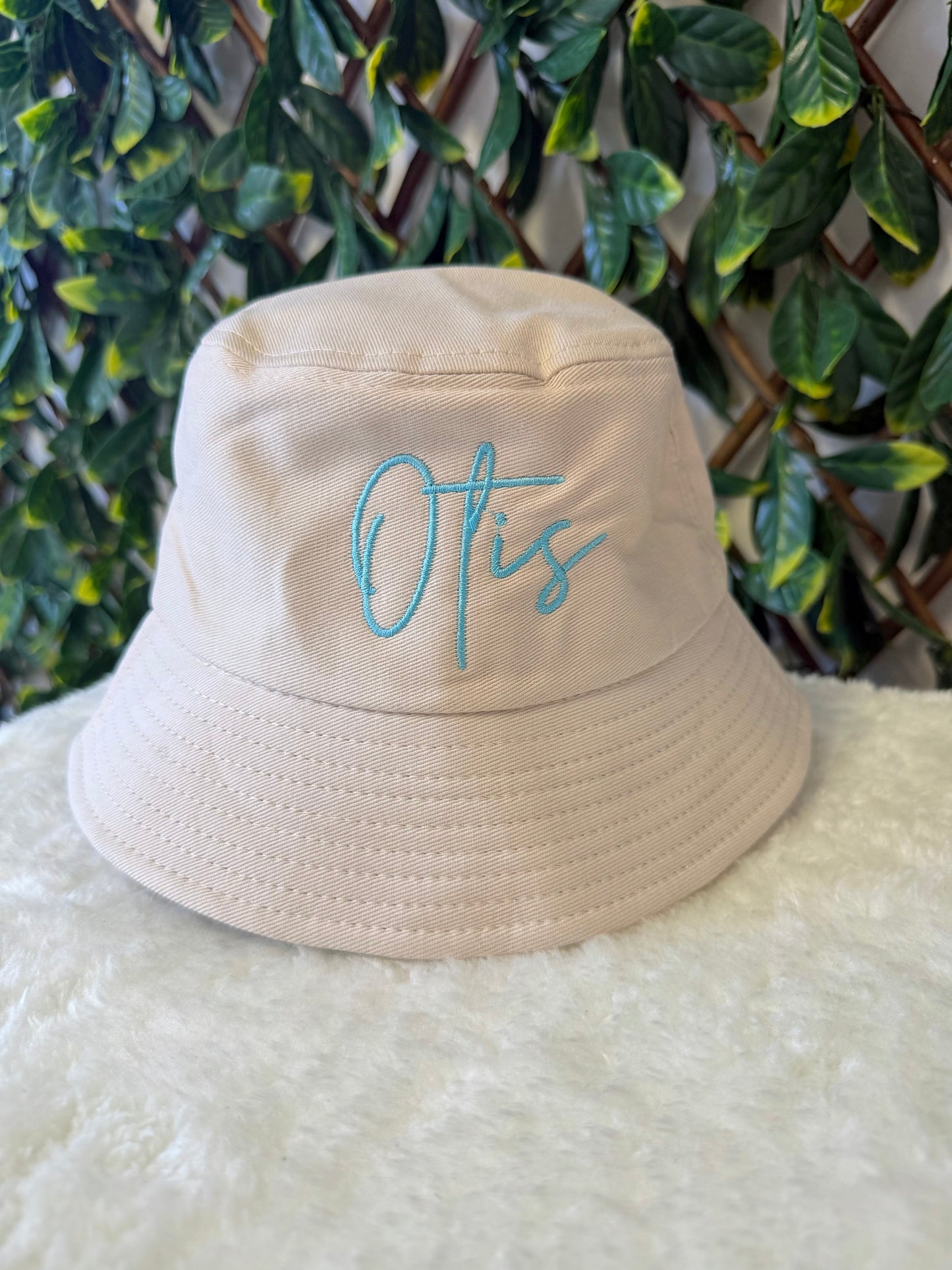 Children’s embroidered bucket hat - all colours