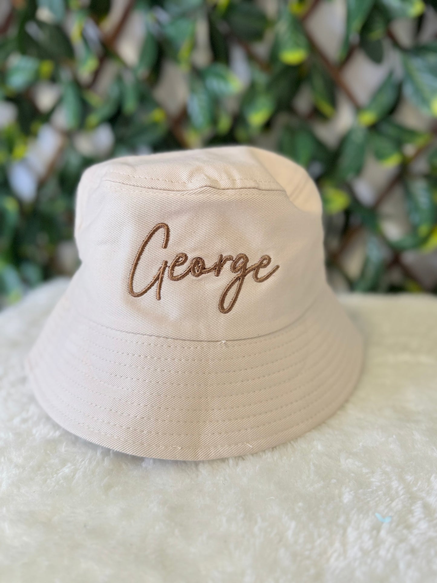 Children’s embroidered bucket hat - all colours