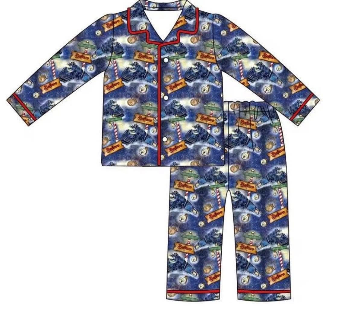 Polar express Christmas pyjamas - embroidered with name