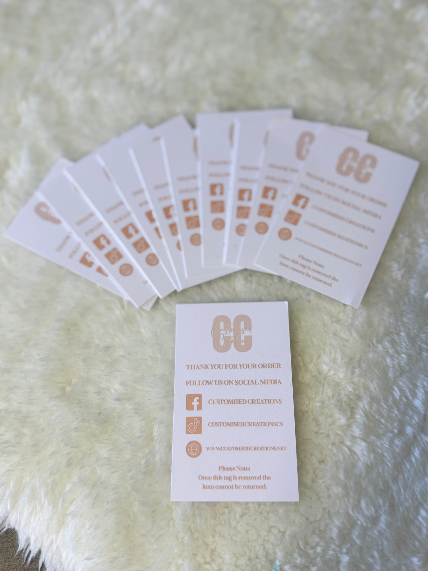 Business cards/clothes tags