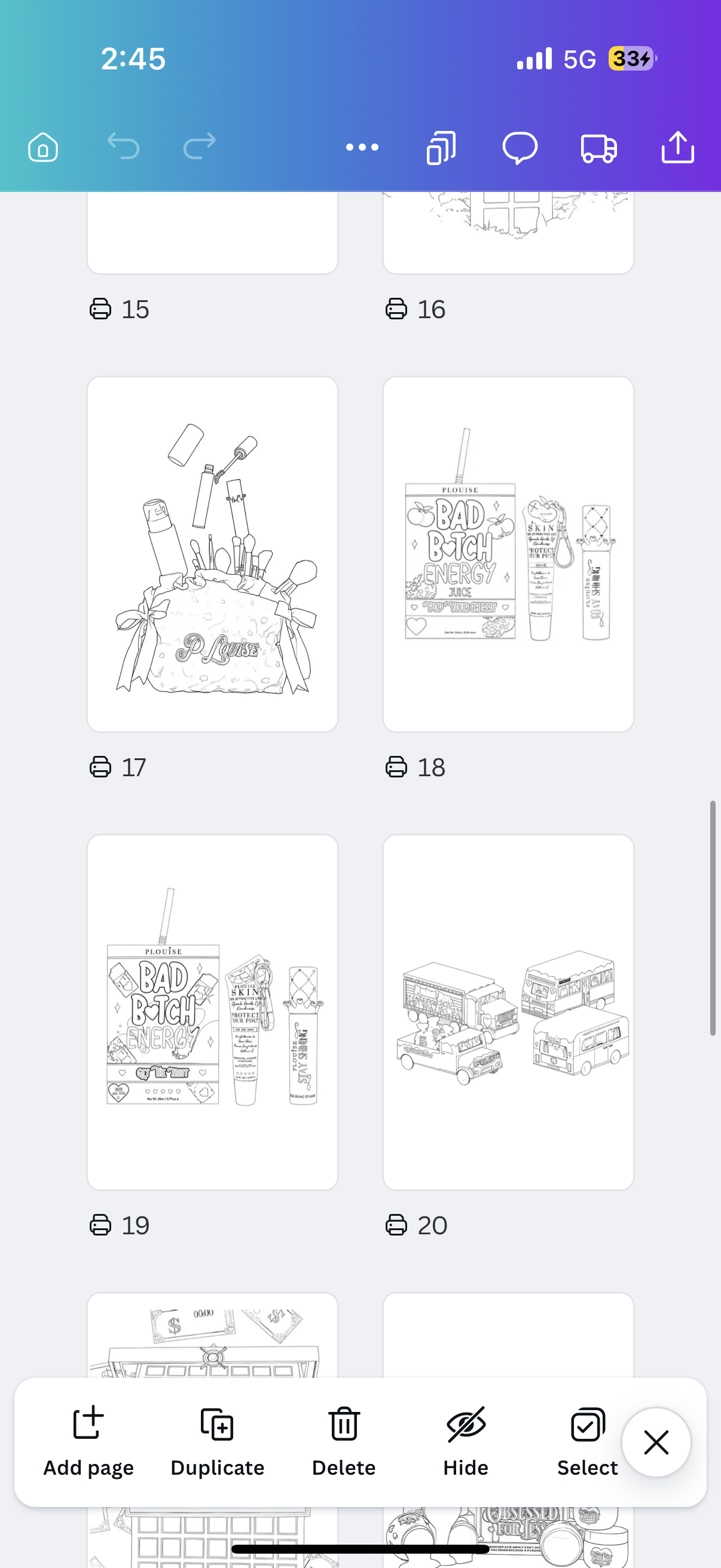 P Louise christmas colouring book physical book
