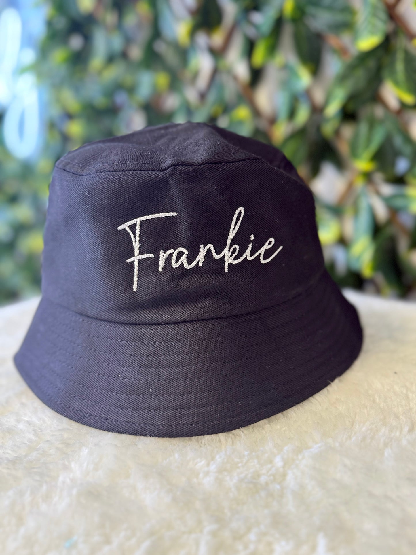 Children’s embroidered bucket hat - all colours