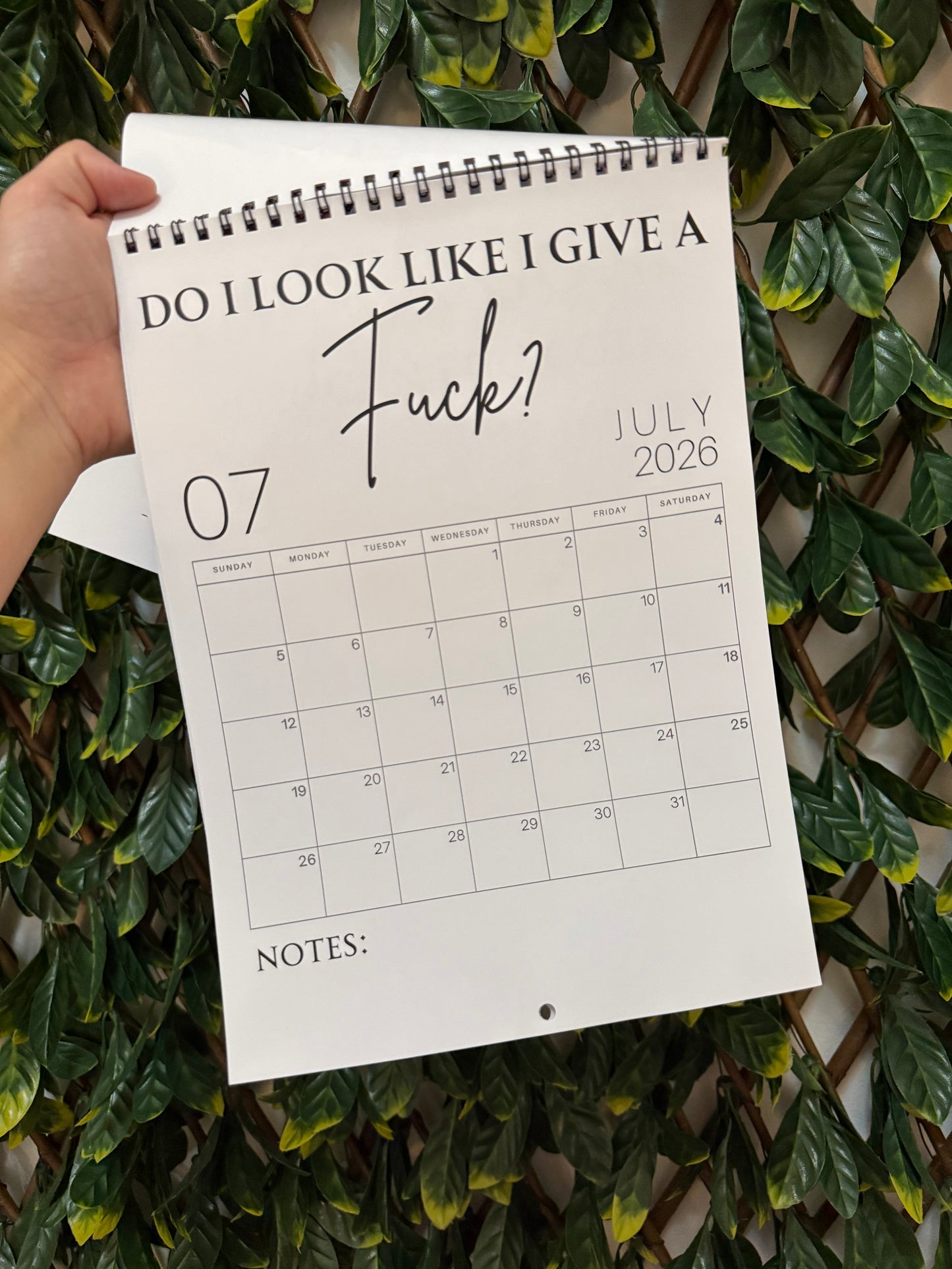 2026 Sweary adult humour calendar