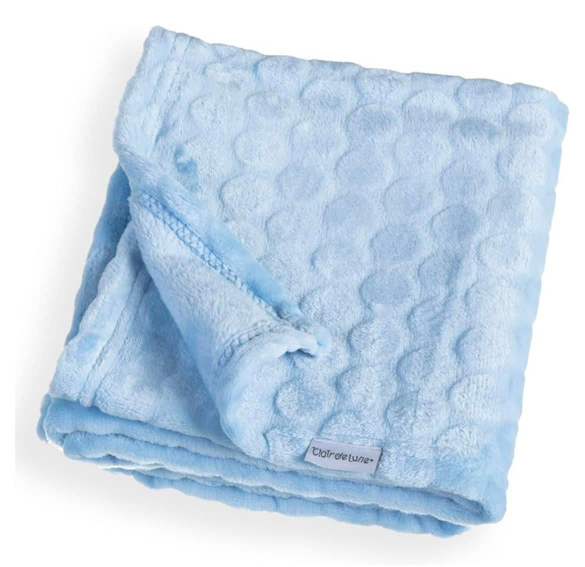 Embroidered cloud baby blankets