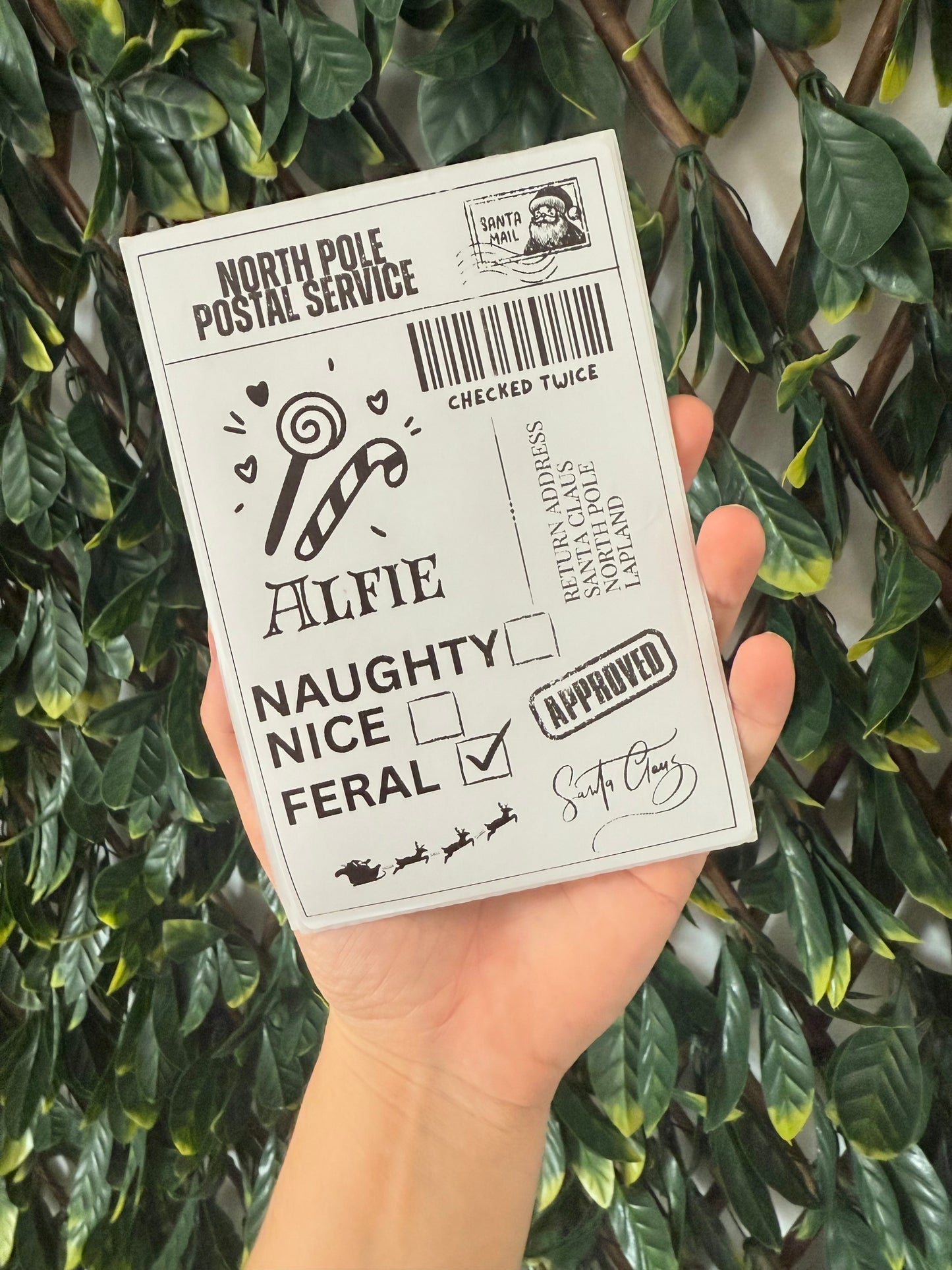 Pack of 5 feral gift labels