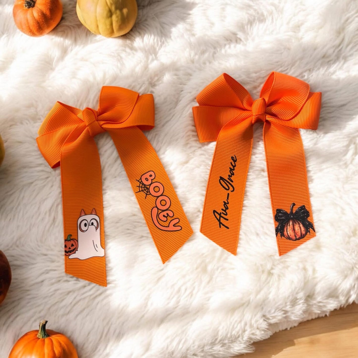 Halloween hair bow