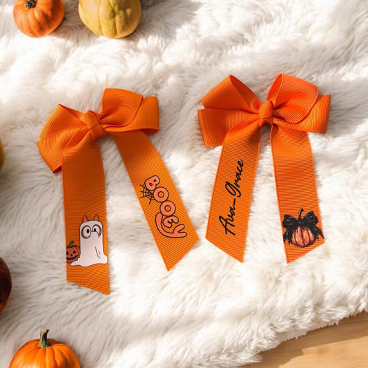 Halloween hair bow