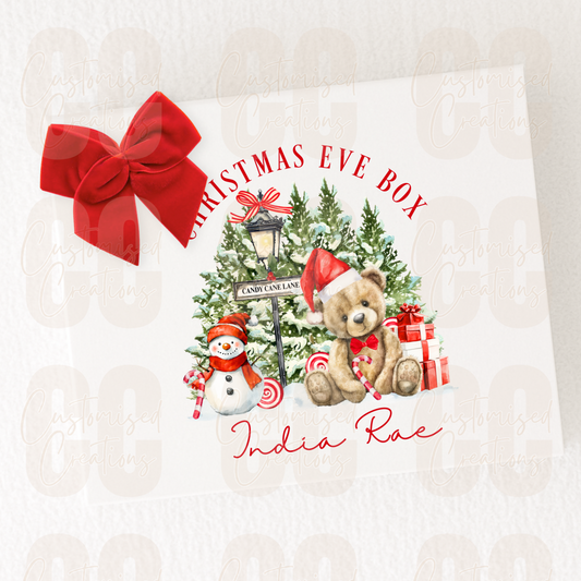 Magnetic Christmas gift box - Christmas red bear