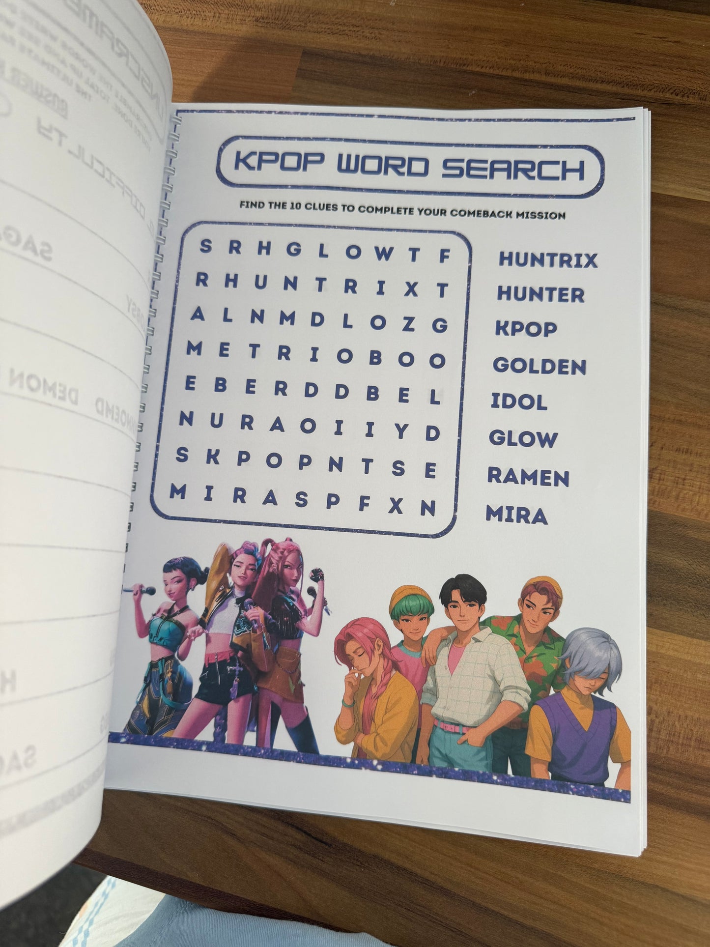 K pop demon hunters activity book