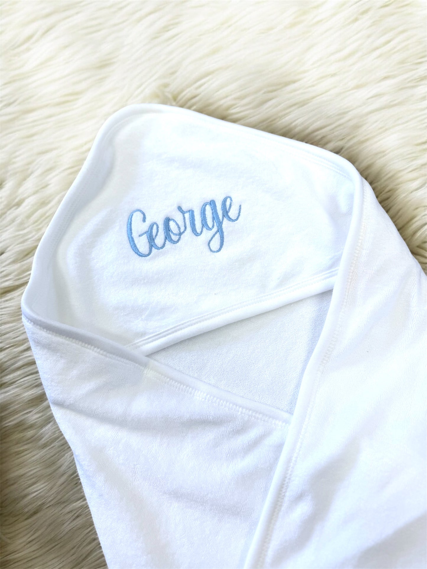 Embroidered baby towel