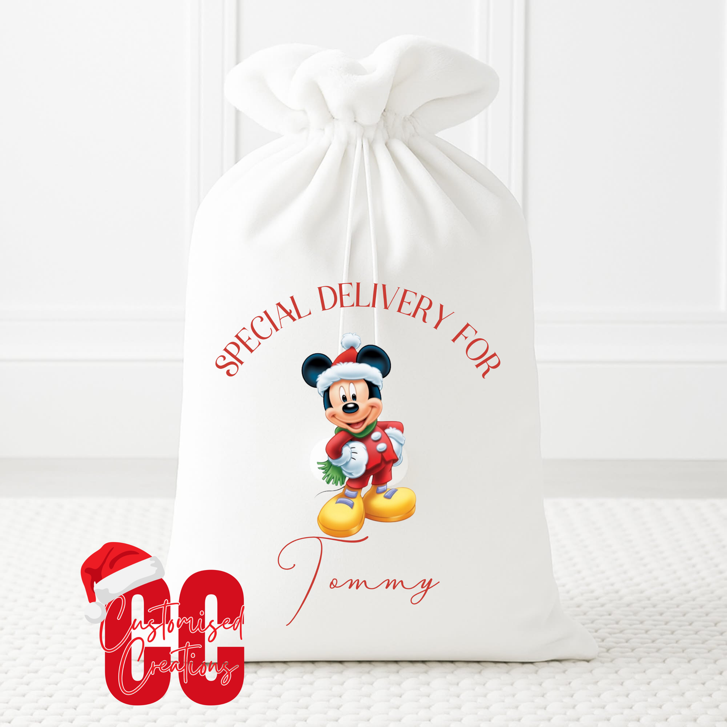 Xl velvet sack - any design