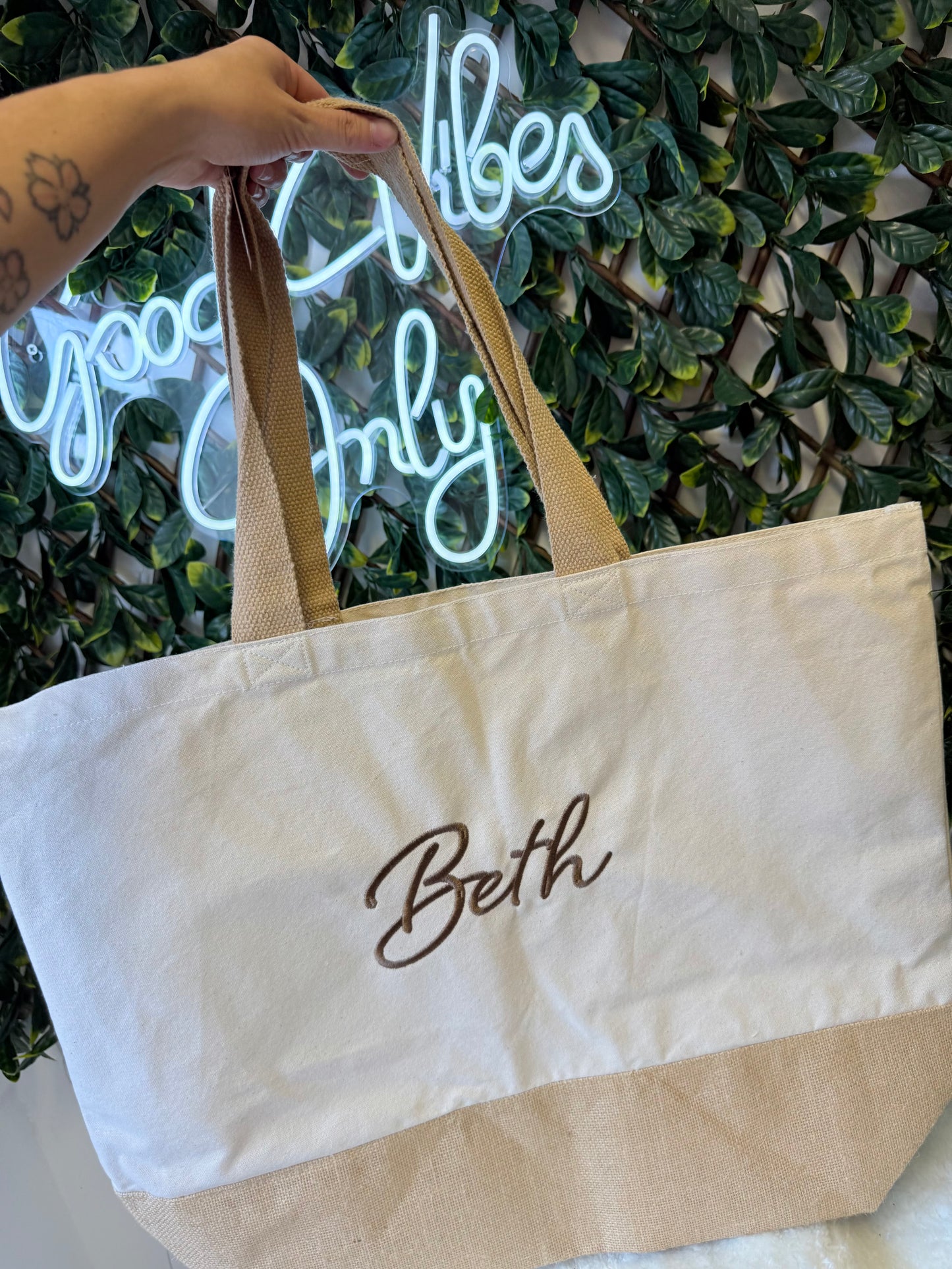 Embrodiered Tote bag